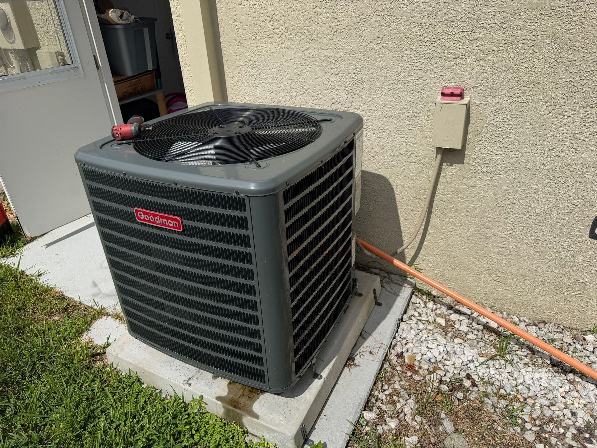 New AC installation at Tampa Bay home by Protek Heating and Cooling