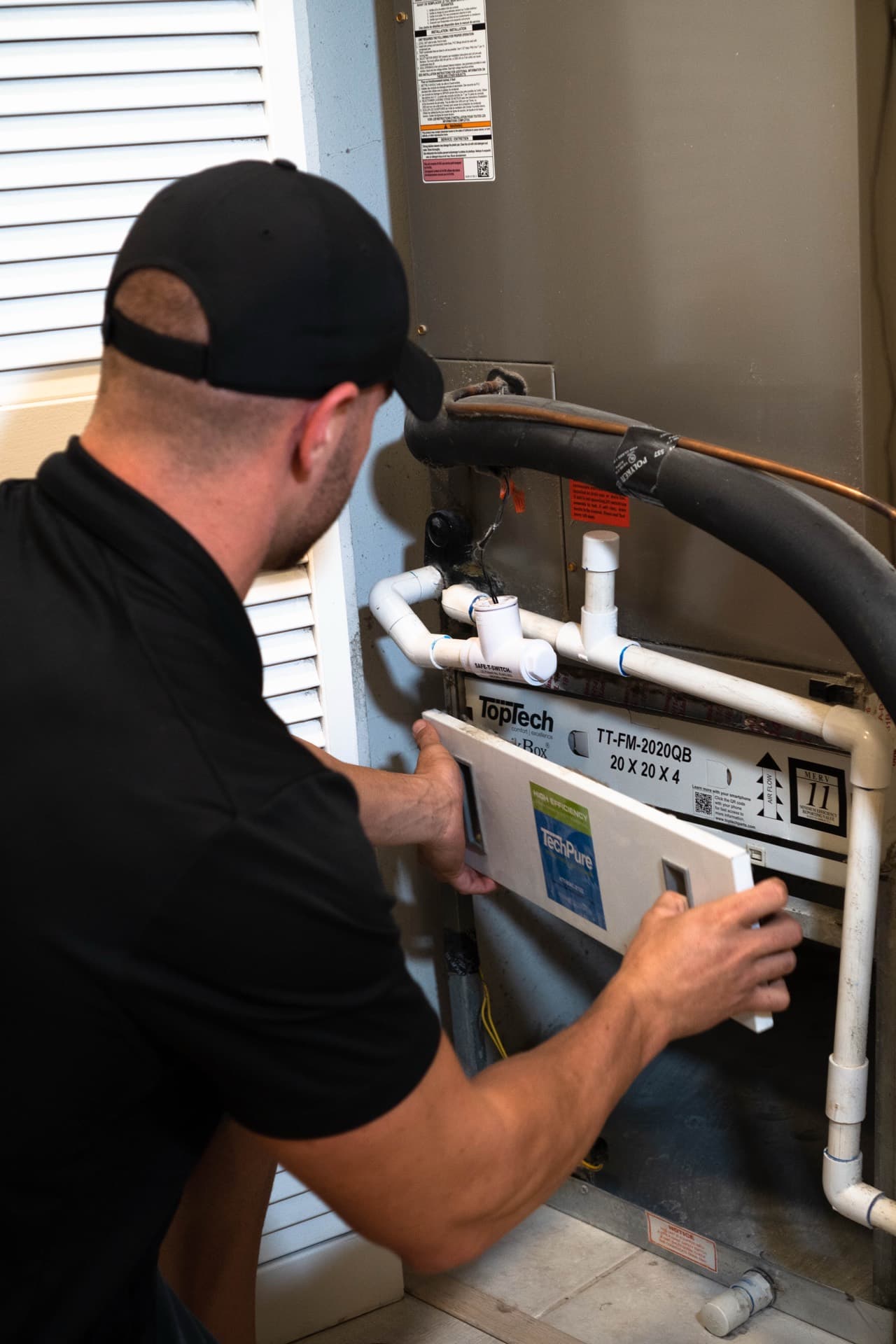 Ductless mini-split installation in Tampa Bay by Protek Heating and Cooling
